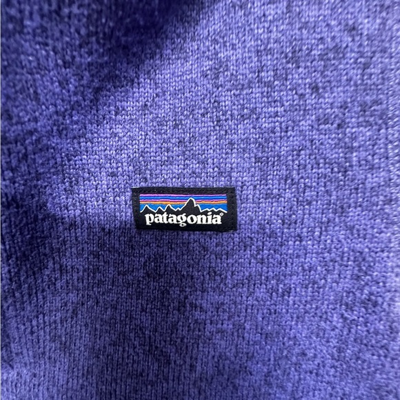 Patagonia Women's Quarter Zip Fleece Pull Over Purple Sweater Jacket Sweatshirt - Picture 10 of 11